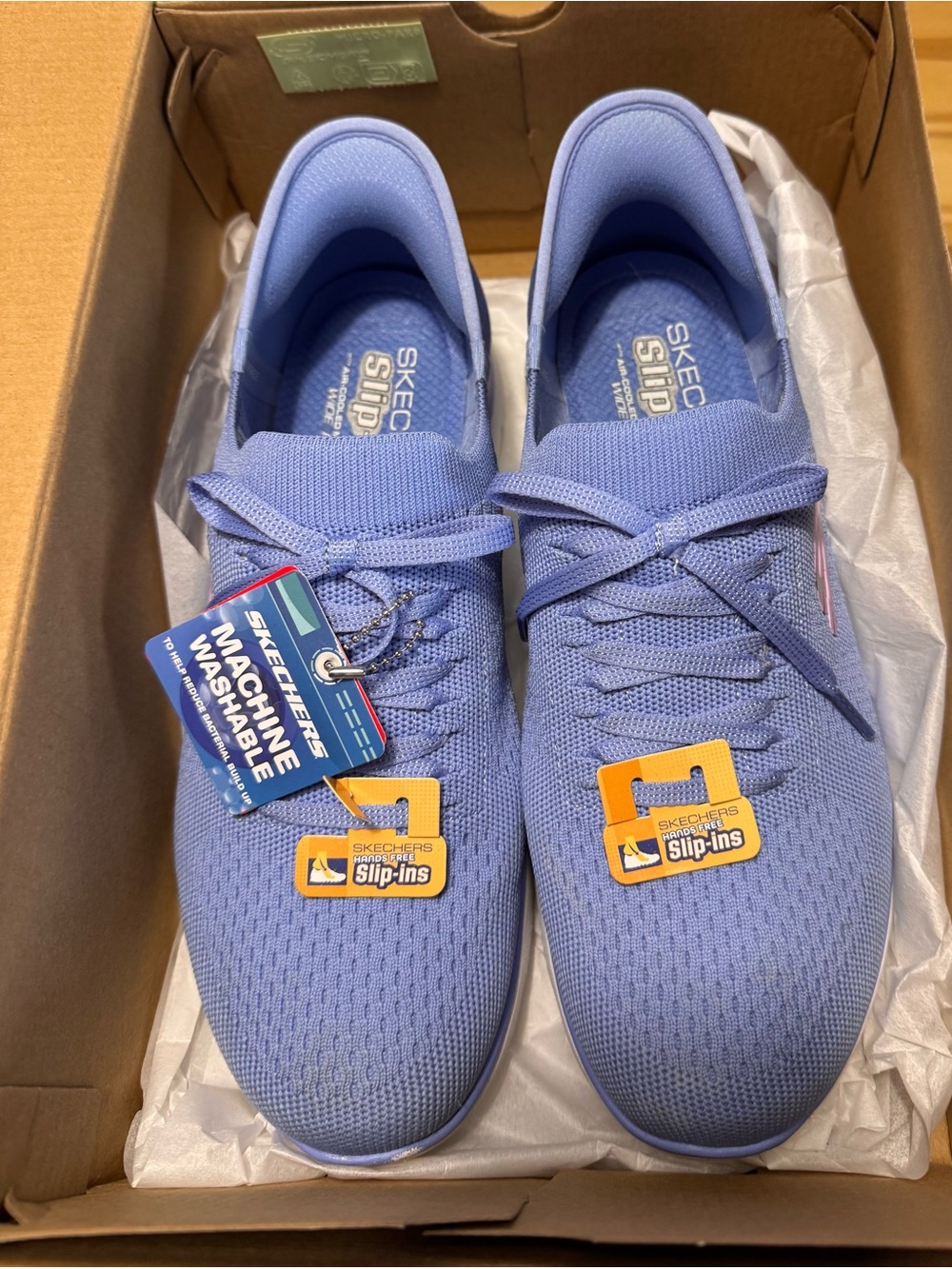 Women's Skechers Slip-ins Summits-New Daily Periwinkle - Size 10W